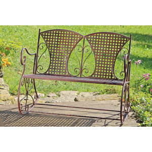 2-Sitzer Gartenbank Rocking Yvette aus Eisen von..