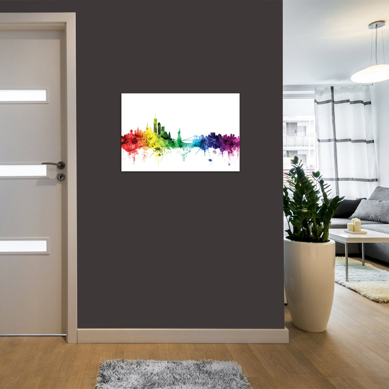 East Urban Home Rainbow Skyline Series New York City New York