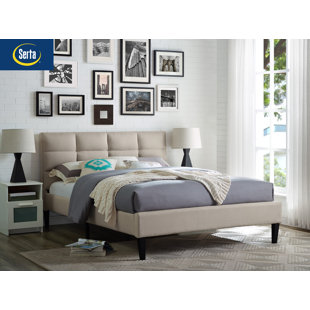 Go to store & view more images Francis Upholstered Platform Bed by LifeStyle Solutions