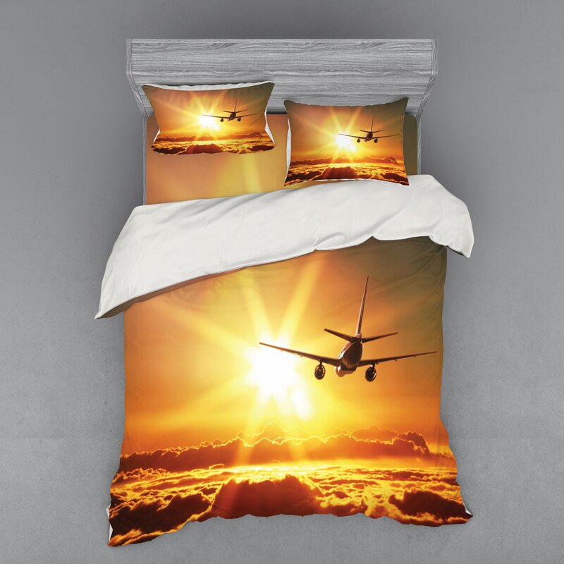 East Urban Home Scenery Aeroplane Aircraft Widebody Jet Flying On