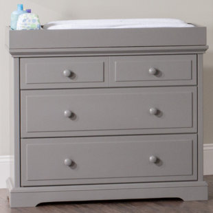 rustic gray changing table