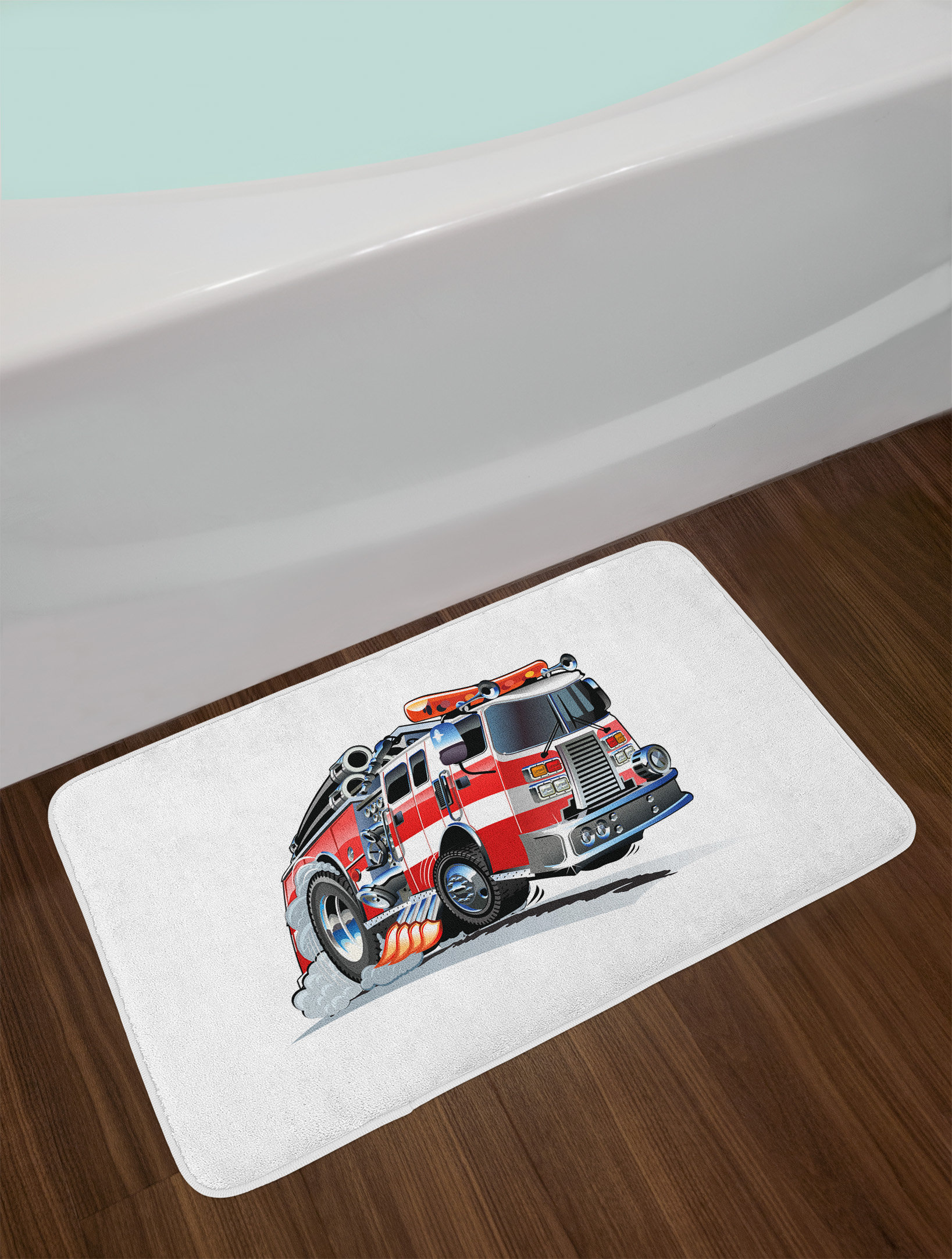 East Urban Home Ambesonne Truck Bath Mat By Security Of The Ambesonne Truck Bath Mat