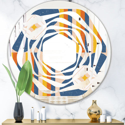 East Urban Home Floral Pattern XI Whirl Modern Frameless ...