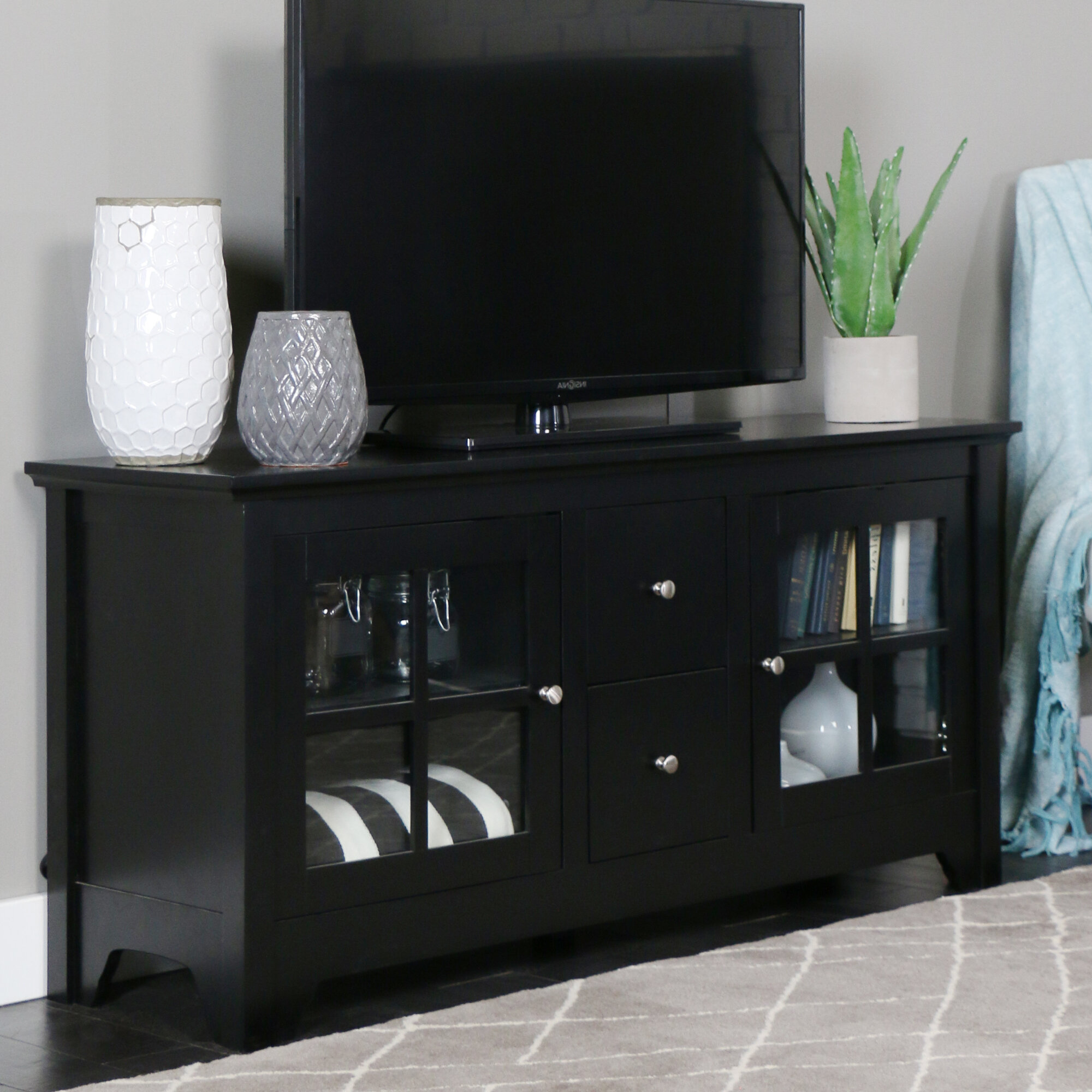 Darby Home Co Poulson Enclosed Storage Tv Stand For Tvs Up To 60