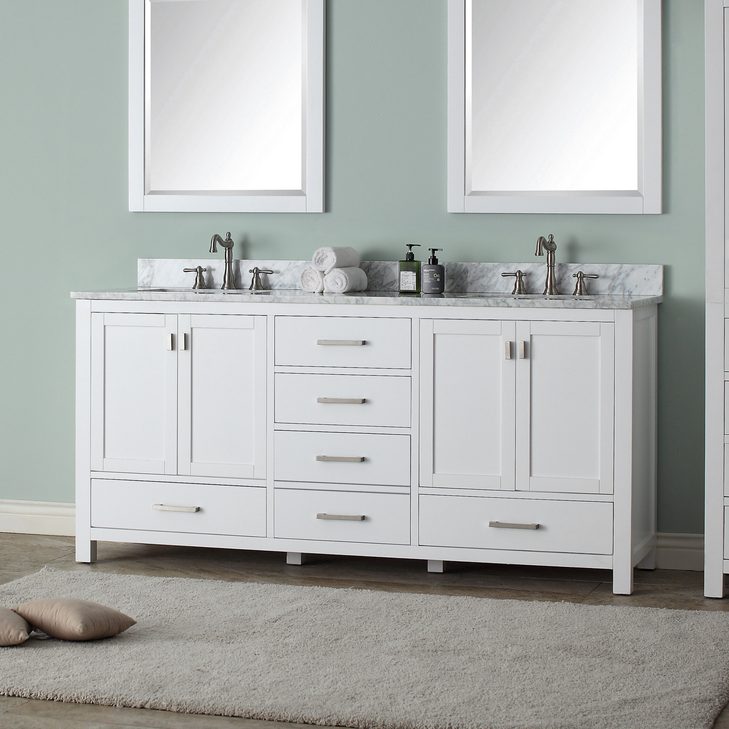 Modero 73 Double Bathroom Vanity Set Reviews Joss Main