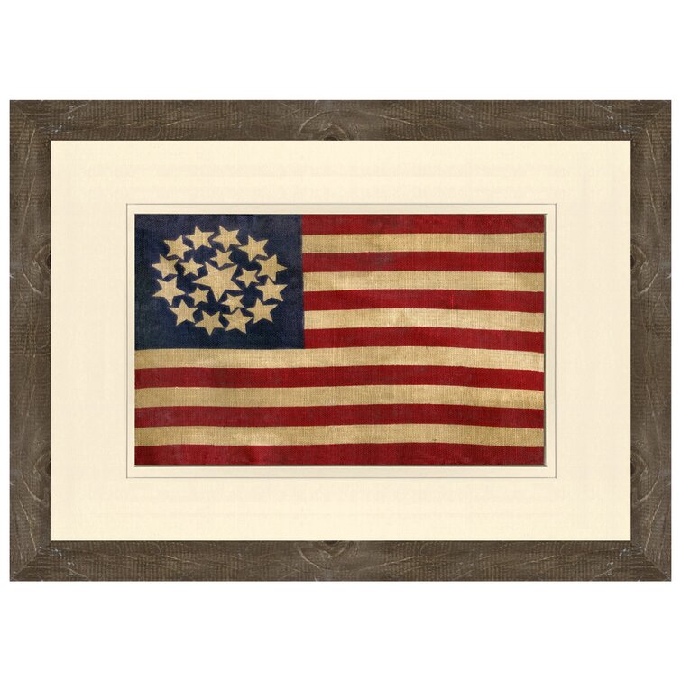 Rustic USA Flag Picture Photo Frame Patriotic Tabletop Home Decor United States