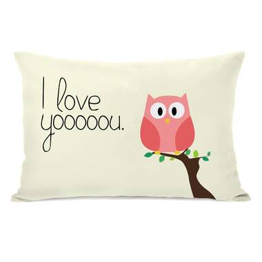 Personalised Embroidered Owl Always Love You Cushion Add name,change colour/text 