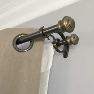 Brown Pewter Curtain Rods You Ll Love Wayfair