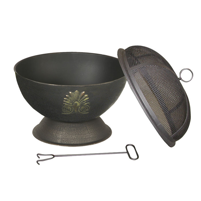 Ophelia Co Ardrie Acanthus Outdoor Cast Iron Fire Pit Wayfair