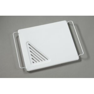 Over the Sink Poly Cutting Board with Adjustable Wire Handles