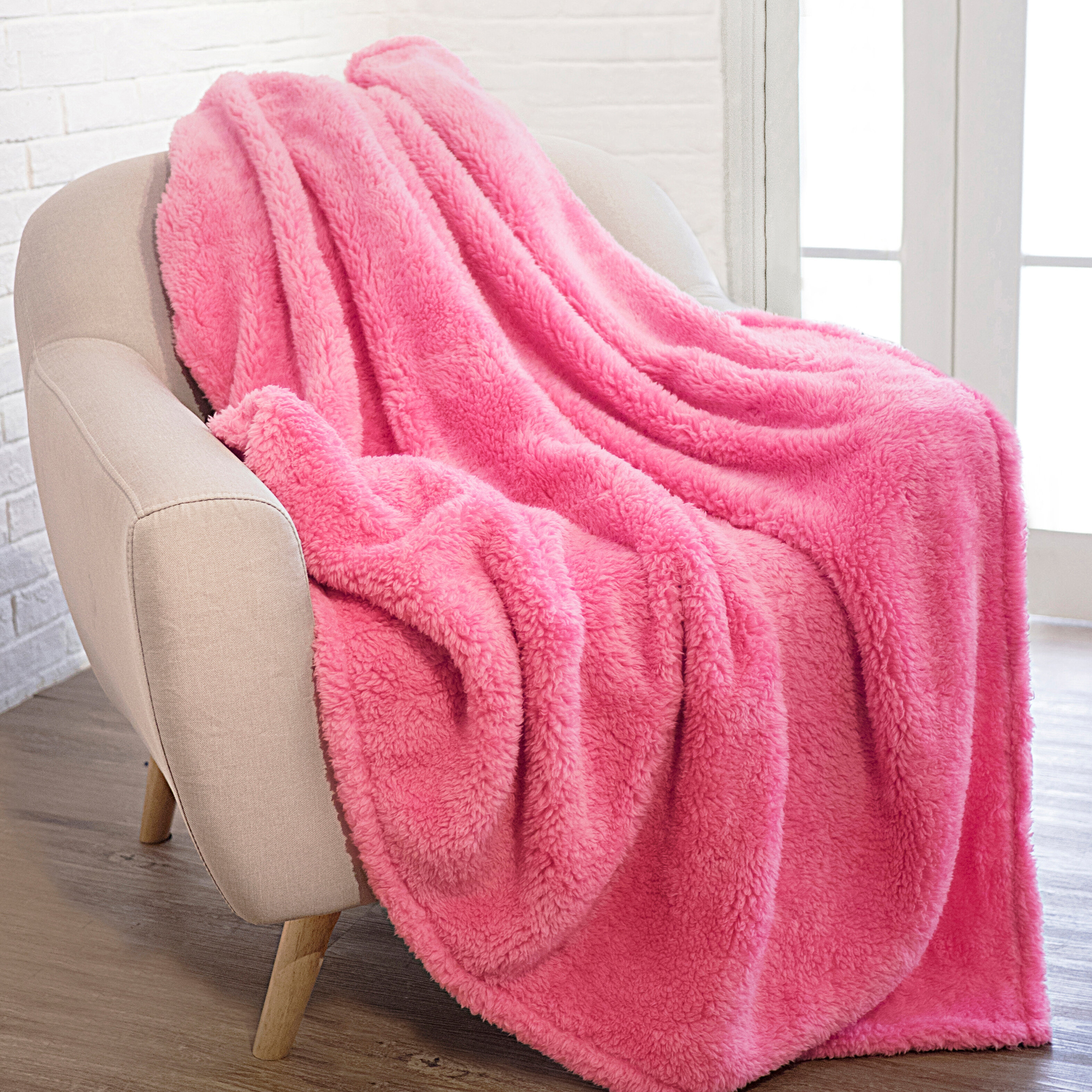 Pink Plush Blankets Throws Youll Love In 2021 Wayfair