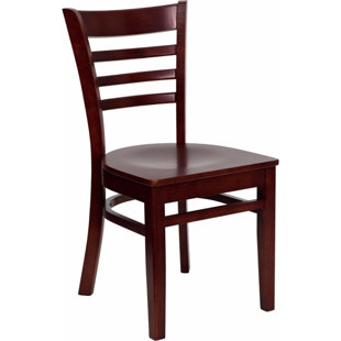 Duprey Solid Wood Dining Chair With Ladder Back by Charlton Home Wonderful