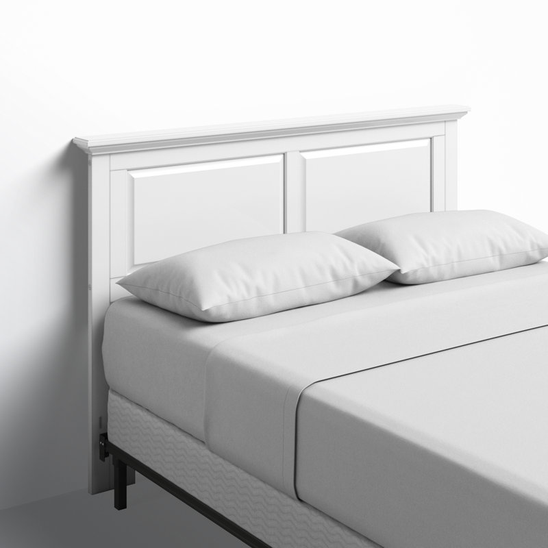 Brixton Solid Wood Panel Headboard Size: Full/Queen, Color: Gloss White