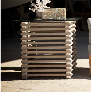 The Whiskey Plank Stacked End Table by MacKenzie-Dow Sale