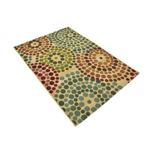 Ronda Beige Indoor/Outdoor Area Rug