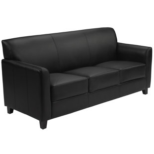 Black Leather Sofas You Ll Love Wayfair Quickview