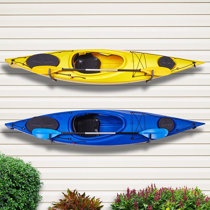 Soozier Universal Kayak Storage Stand & Rack for Cleaning & Maintenance with Aluminum Frame & Folding Design Storing 