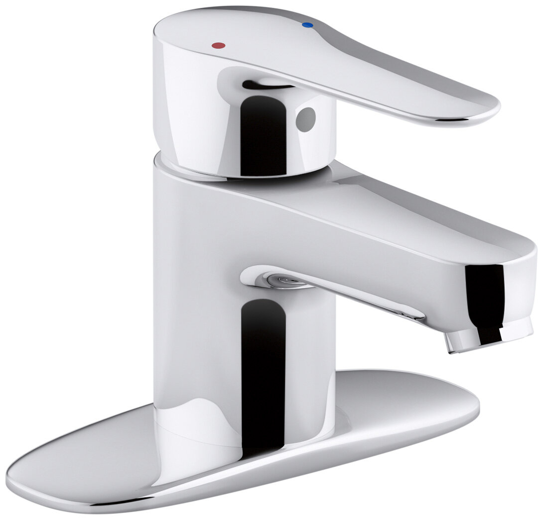 K 98146 4 Cp Kohler July Single Handle Bathroom Sink Faucet With Escutcheon Wayfair