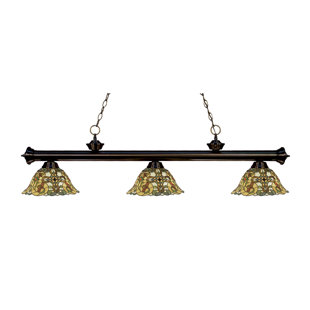Go to store & view more images Fleur De Lis Living Billington 3-Light Pool Table Lights