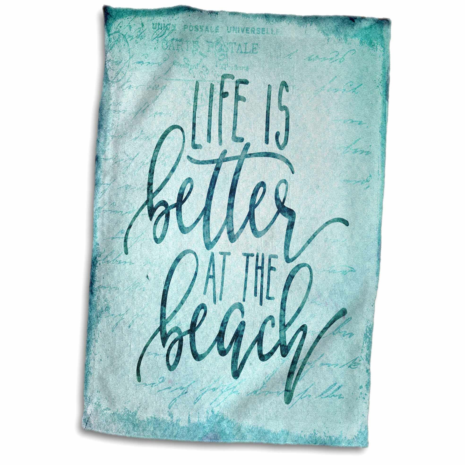 Super East Urban Home Life Is Better at the Beach Typography Art Hand LE-57