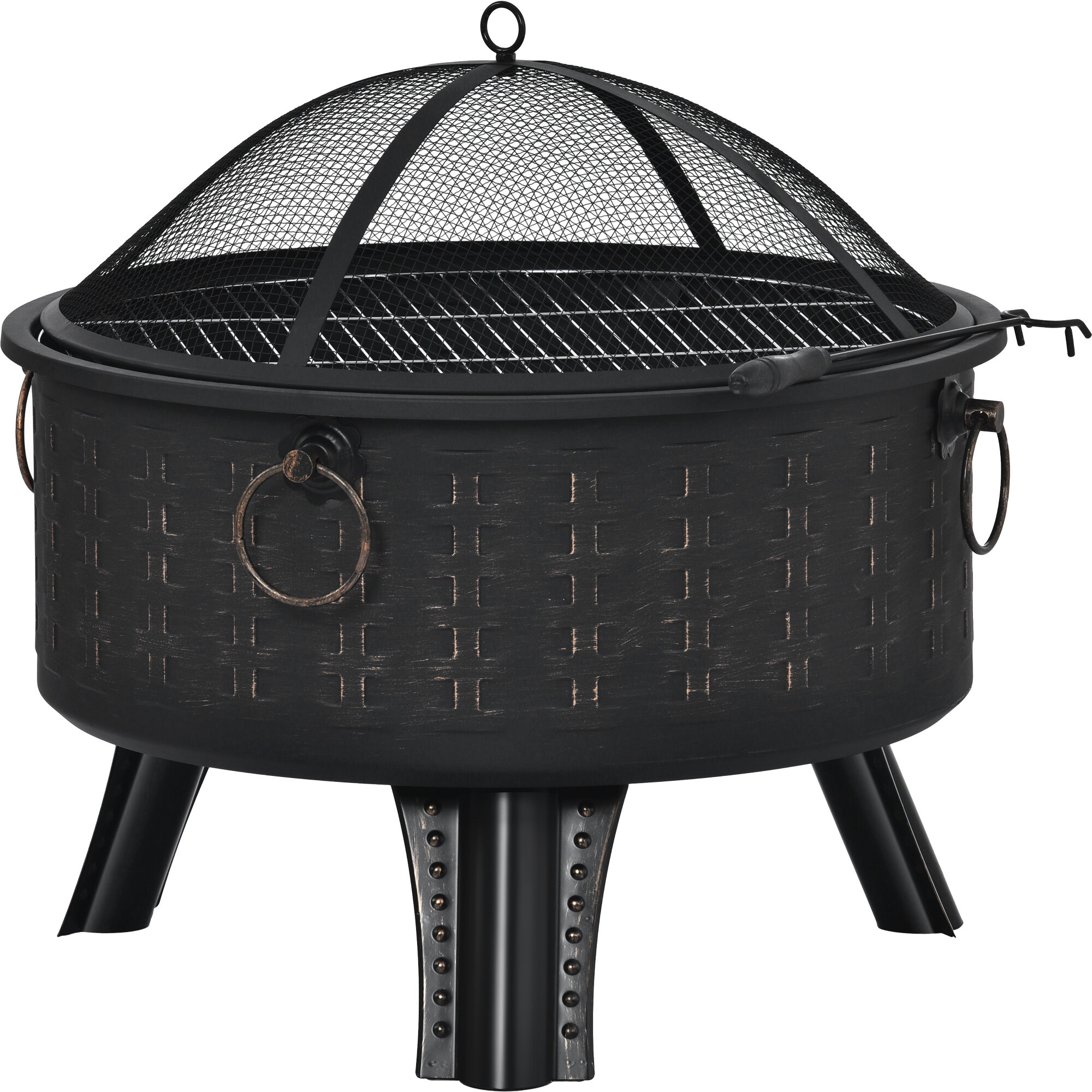 outdoor fire pit heavy duty