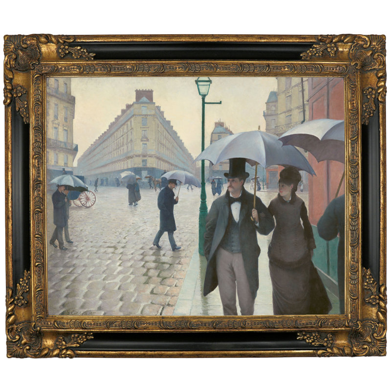 Astoria Grand Paris Street In Rainy Weather 1877 Framed Graphic