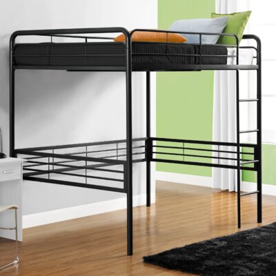 Maximillian Full Size Loft Bed Viv Rae Bed Frame Color Black