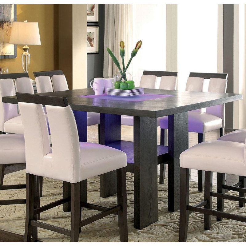Orren Ellis Marcano Extendable Solid Wood Dining Table ...