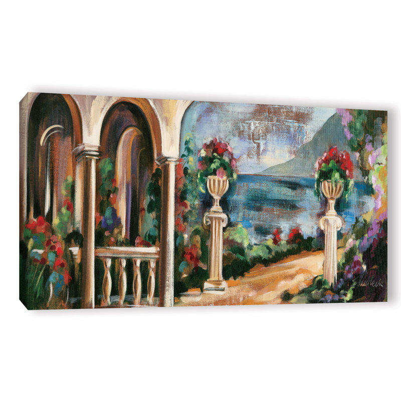 Alcott Hill Garden By The Lake I Painting Print On Wrapped Canvas Wayfair
