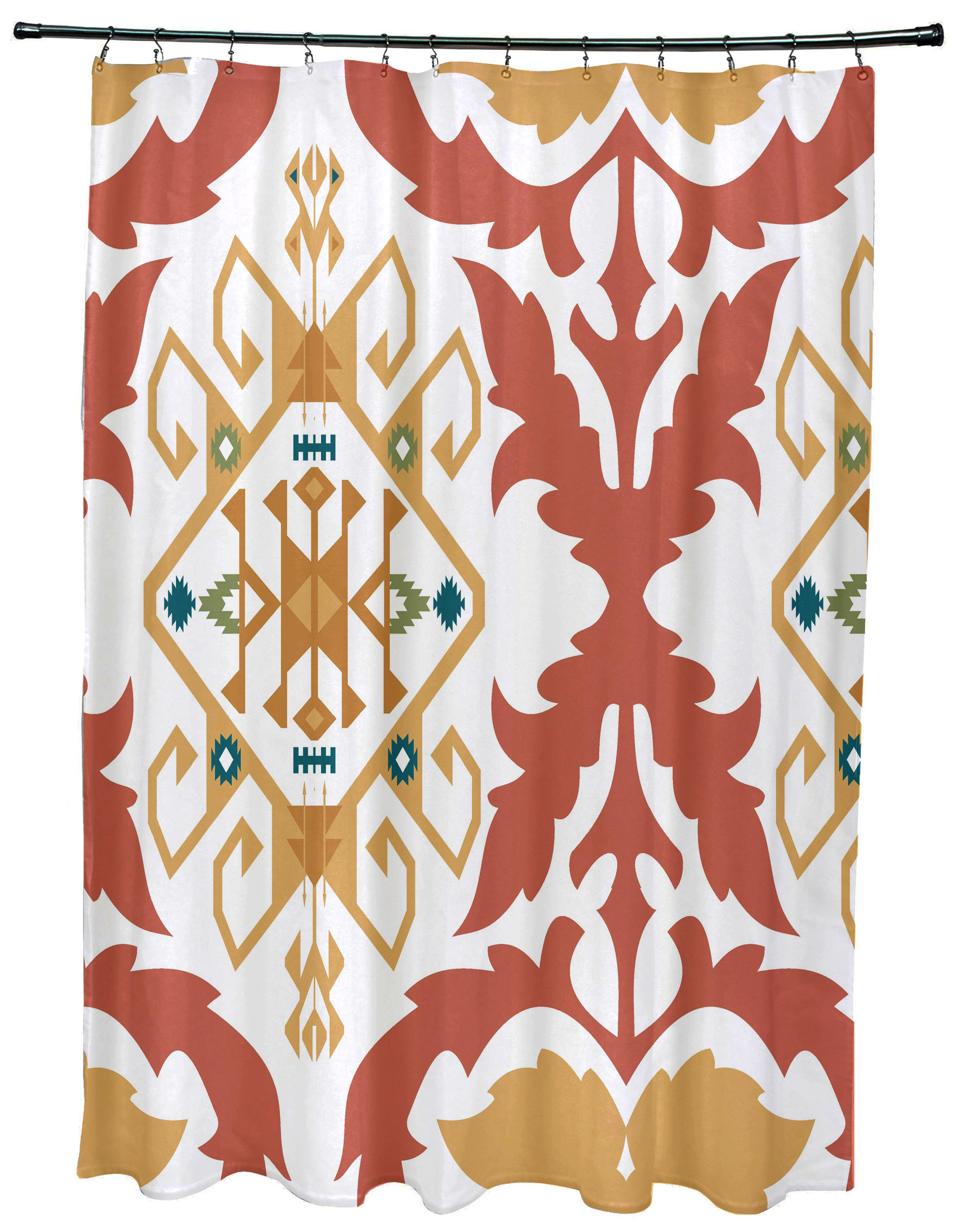Bungalow Rose Groth Medallion Geometric Print Single Shower