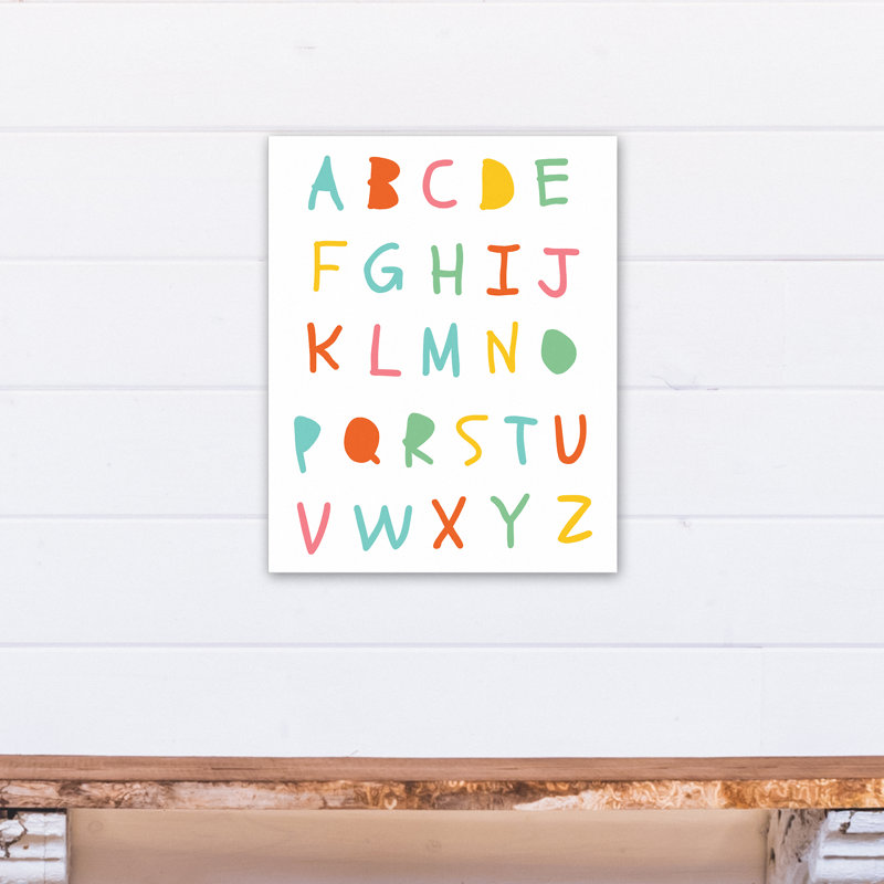 Harriet Bee Labrecque Colorful Alphabet Canvas Art Wayfair