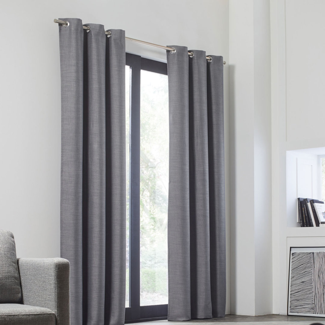 Lina Eyelet Blackout Thermal Single Curtain