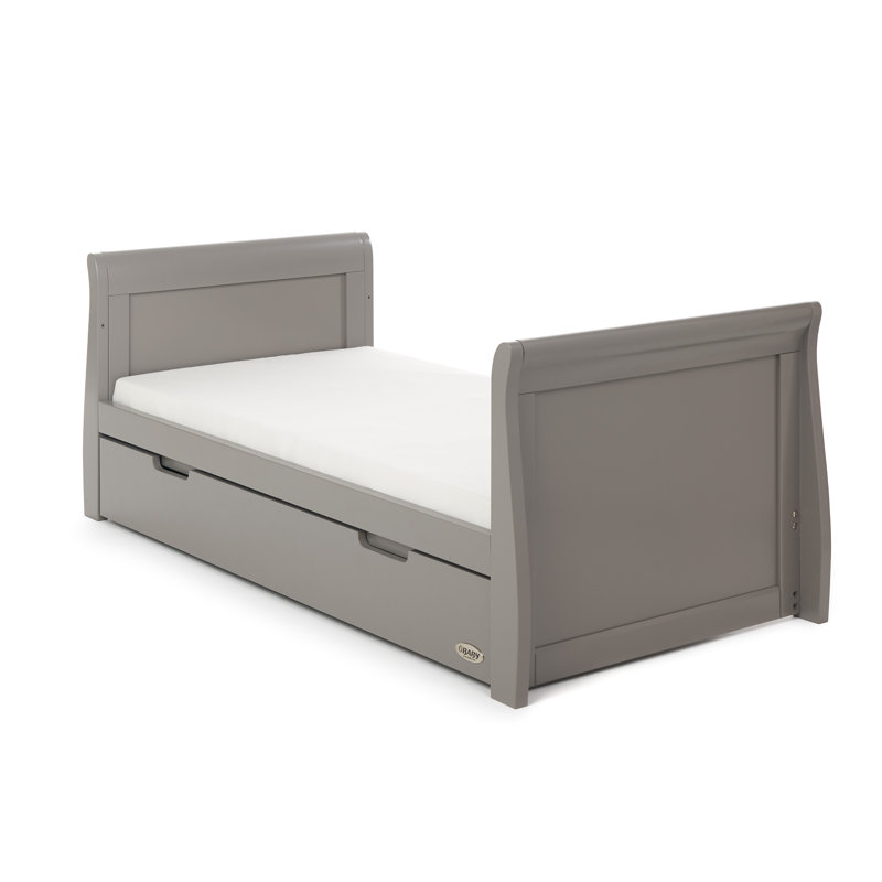 cot bed with drawer and changer on top
