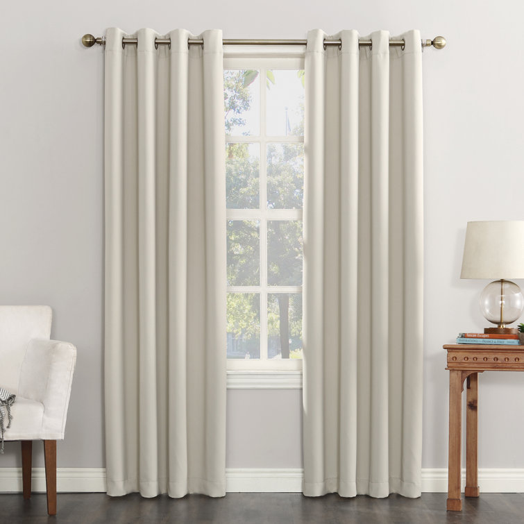 Solid Blackout Grommet Single Curtain Panel