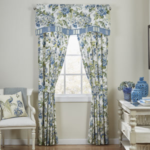 Floral Engagement Curtain Panels (Set of 2)
