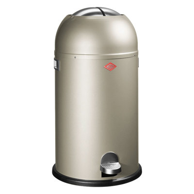 Wesco Kickmaster 75 Gallon Step On Trash Can Color New Silver Wesco Kickmaster 75 Gallon Step On
