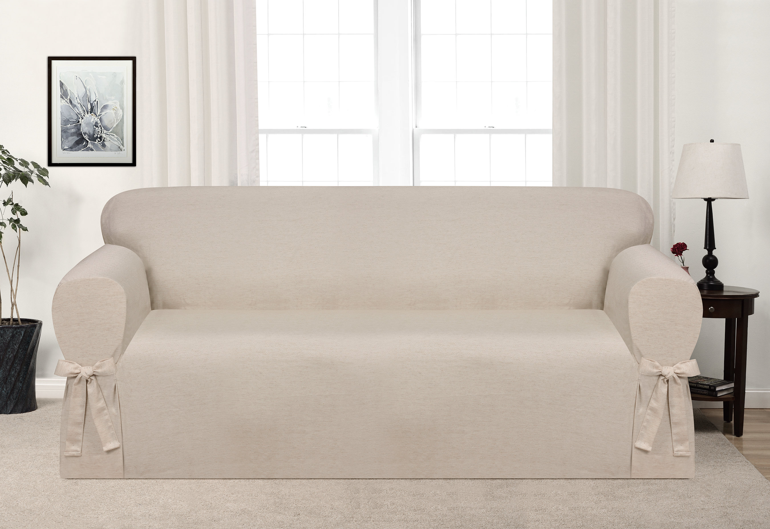 Ophelia Co Box Cushion Sofa Slipcover Reviews Wayfair