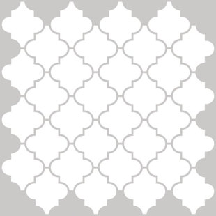 Stick On L Tiles Self Adhesive You Ll Love Quatrefoil 50 8cm X L Stick Splashback Tile In White Grey