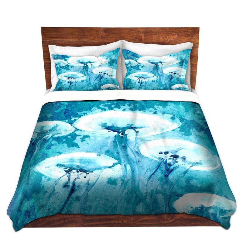 Dianochedesigns Luminous Jelly Fish Duvet Cover Set Wayfair