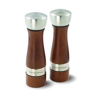 Wooden Bamboo Salt And Pepper Grinder Holder *Brandnew And Unused*