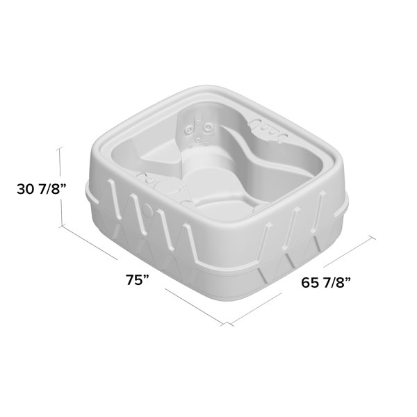 Select 400 4-Person 20-Jet Plug and Play Hot Tub with LED Light and Waterfall