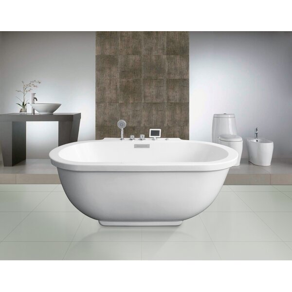 Ariel Bath 71" x 37" Whirlpool Bathtub & Reviews | Wayfair