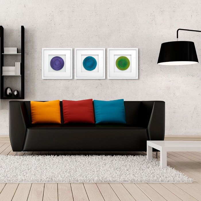 PTM Circles Framed On Paper 3 Pieces Set | Wayfair