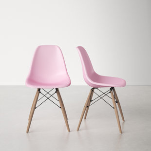 light pink plastic chair