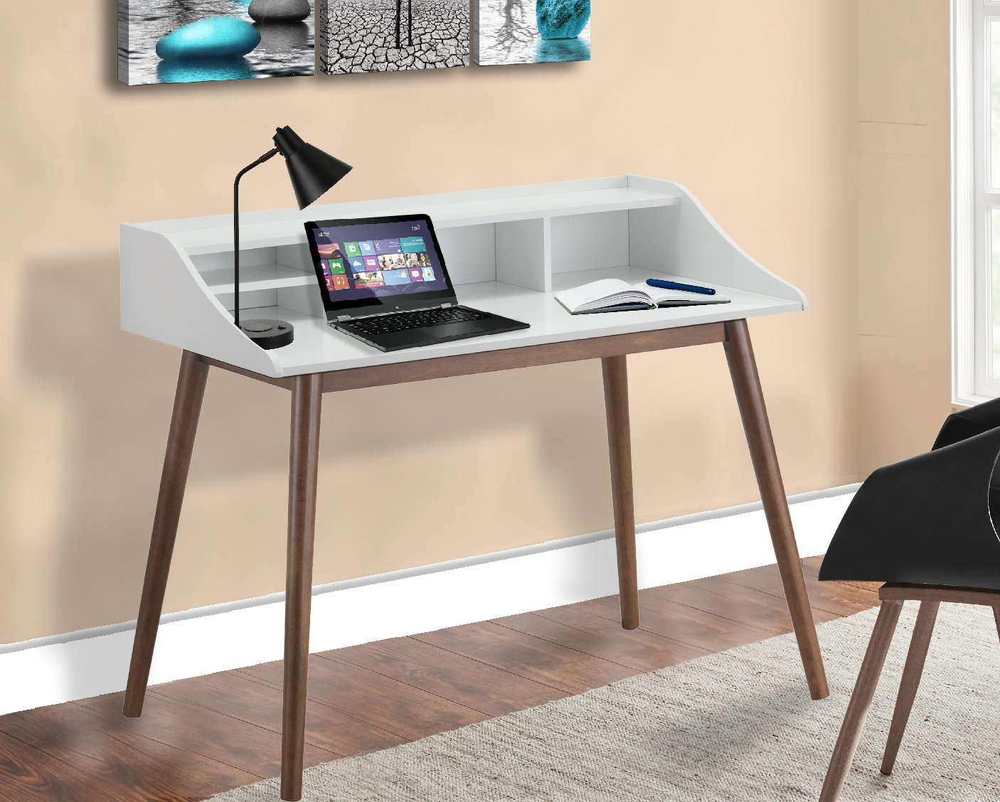 BSD National Supplies Home Desk with Hutch Wayfair