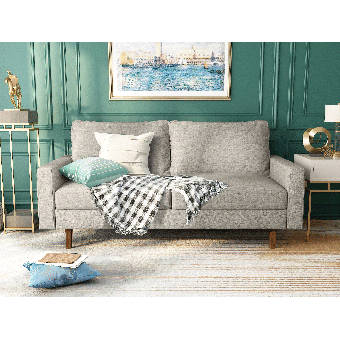 George Oliver Jo Velvet 70 Square Arm Sofa Reviews Wayfair