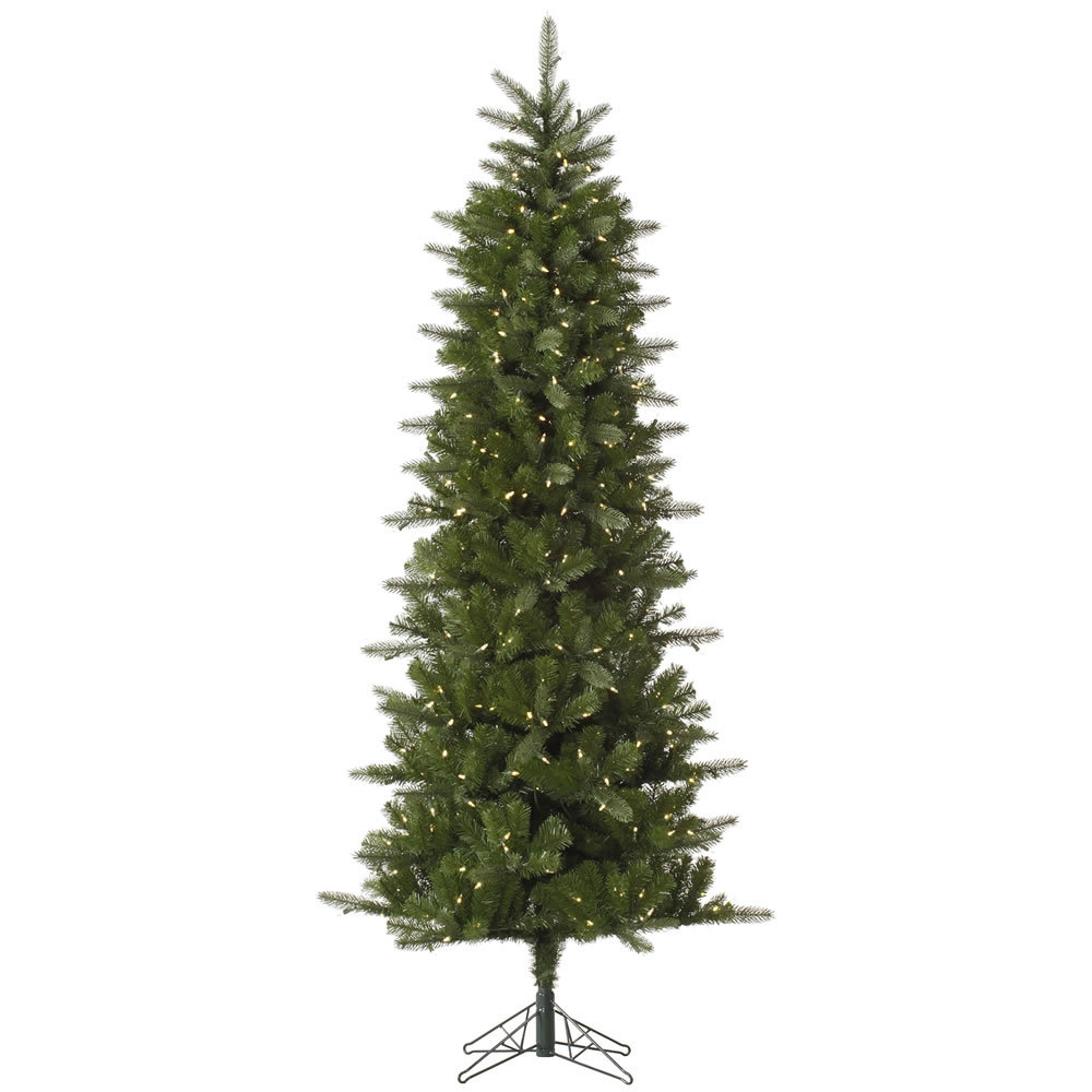 Vickerman Carolina Pencil 12 Green Spruce Artificial Christmas Tree Vickerman Carolina Pencil 12 Green Spruce Artificial Christmas Tree With 800 Led White Lights Wayfair