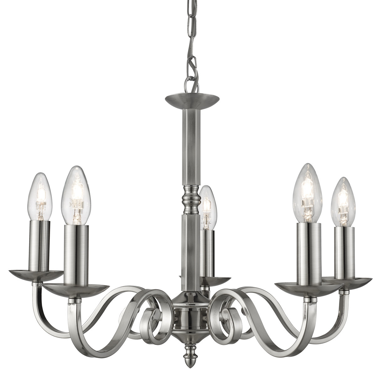 Terry 5 Light Candle Style Chandelier Terry 5 Light Candle Style Chandelier