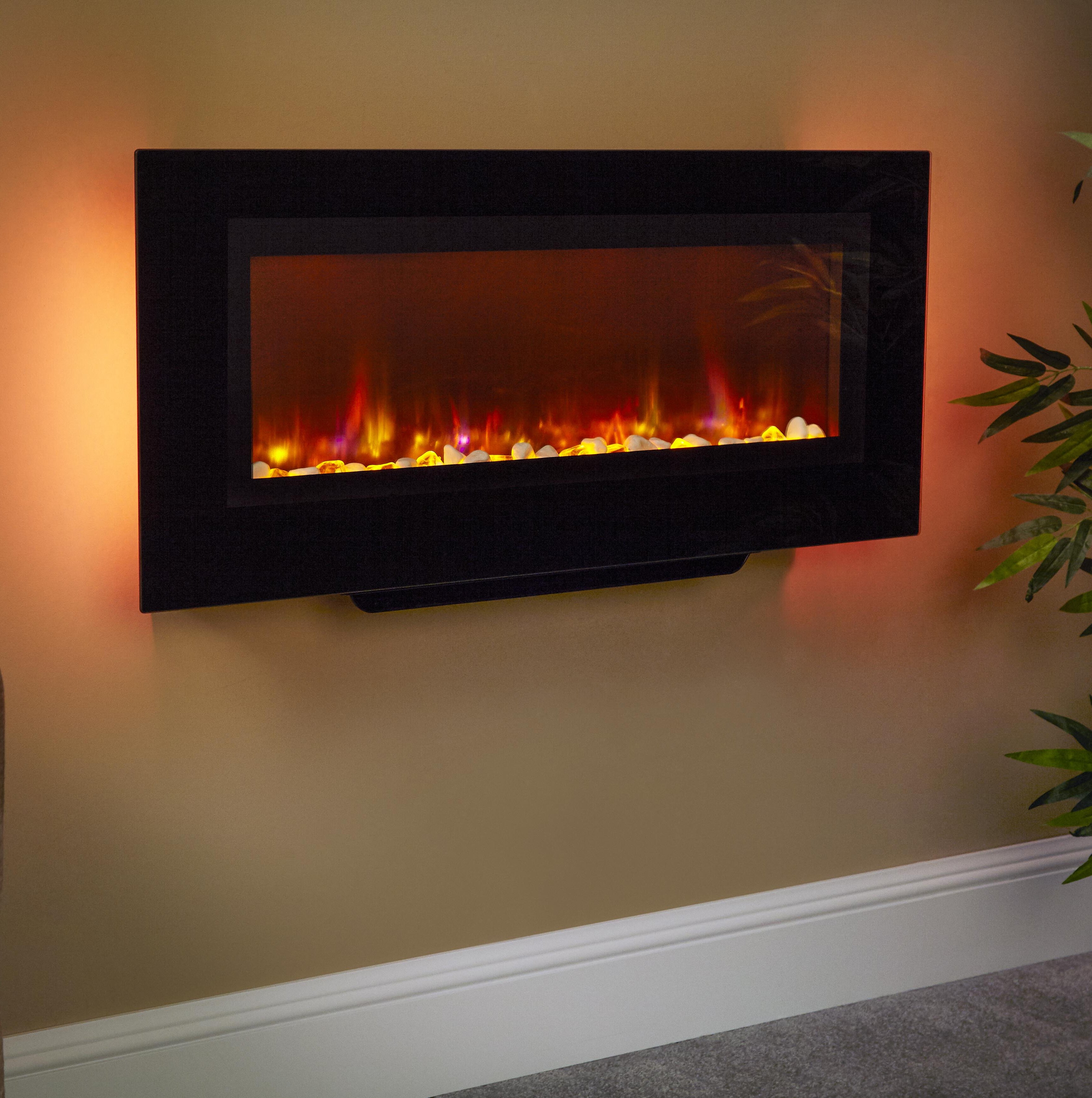 Wall Mounted Indoor Electric Fireplaces You Ll Love Wayfair Co Uk