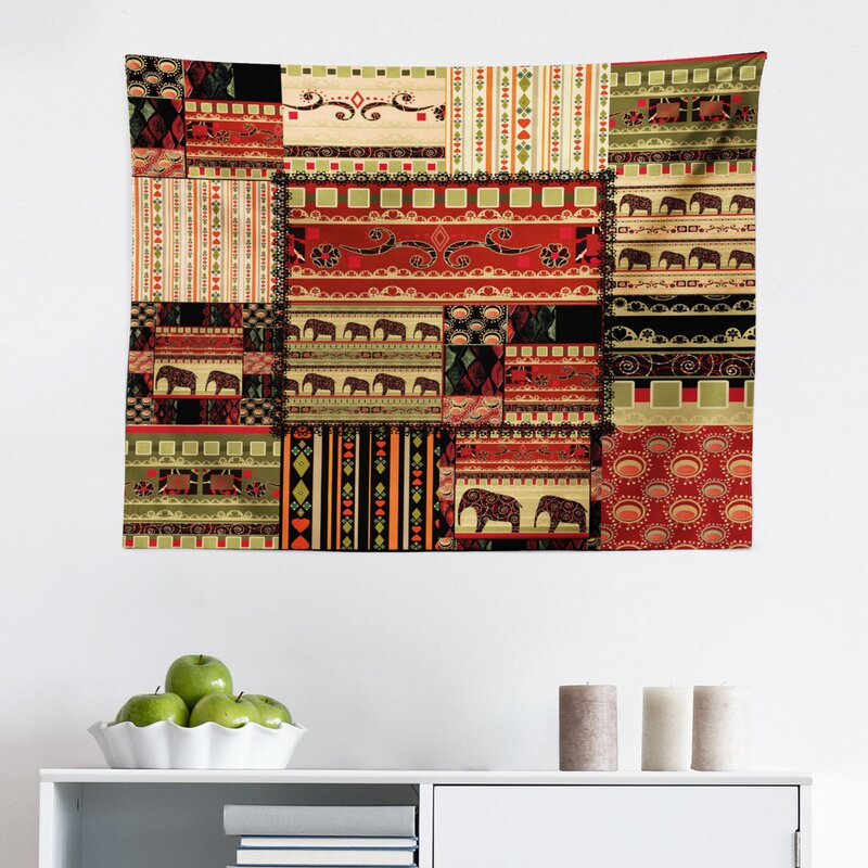 East Urban Home Ambesonne African Tapestry, Patchwork Style Pattern ...